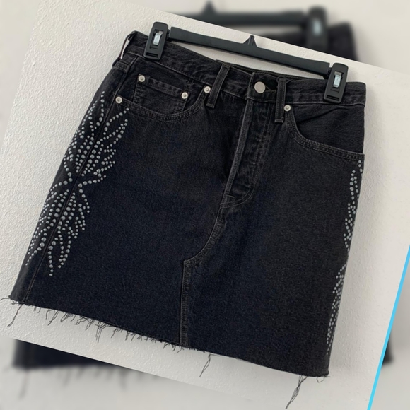 Levi's Decosrtructed Skirt - full metal - Picture 3 of 10